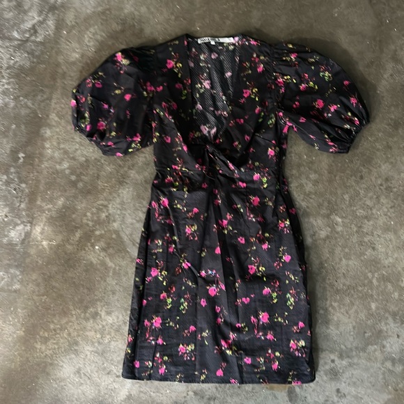 Neon Ditsy Dress size P - Picture 3 of 4